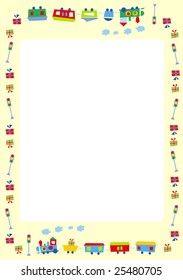 Vector illustration of cute photo frame for kids and special occasions