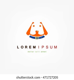 Vector illustration. Cute vector puppy dog