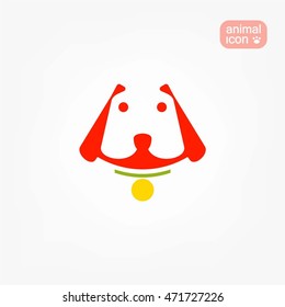 Vector illustration. Cute vector puppy dog