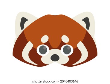 Vector illustration of cute Red Panda.