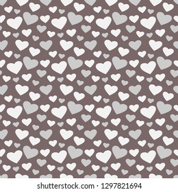 Vector Illustration Cute Repeated Pattern Hearts Stock Vector (Royalty ...