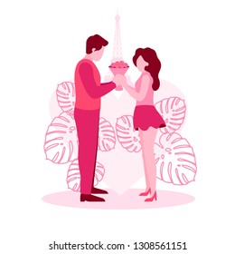 VECTOR ILLUSTRATION CUTE ROMANTIC VALENTINE LOVE COUPLE SILHOUETTE PINK WEDDING MARRIAGE GIRLFRIEND BOYFRIEND DATING DINNER ILLUSTRATOR BEST POSE