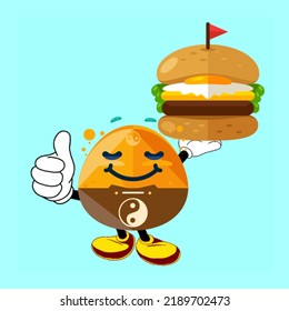 Vector illustration of cute round shape.