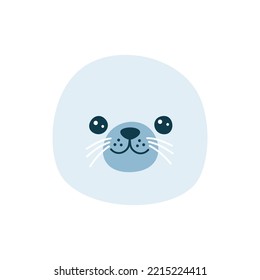 Vector illustration of a cute seal muzzle