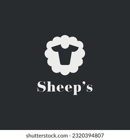 Vector illustration of cute sheep cartoon