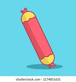 Vector illustration of cute sleeping pillow premium