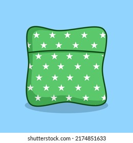Vector illustration of cute sleeping pillow premium