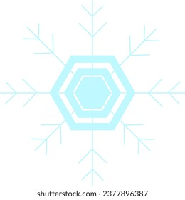 Vektorgrafik süßer Schneeflocken-Symbole