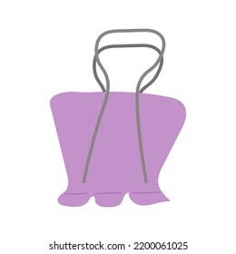vector illustration of a cute stationery binder, back to school. Vector stationery in flat style.