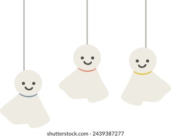 Vektor-Illustration von cute teru bozu