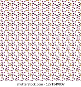 Vector illustration. Cute white, gray and purple colors elements. Seamless Happy Valentine':s Day card seamless background pattern heart.