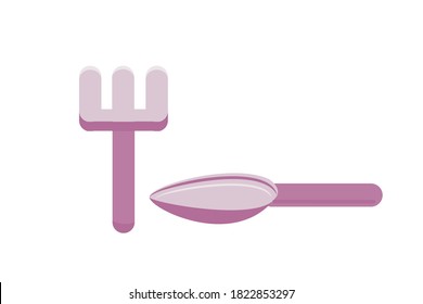 Ilustración vectorial del juego de cubiertos