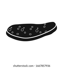 Vector illustration of cutlet and sausage sign. Graphic of cutlet and product vector icon for Stock.