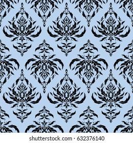 Vector illustration. Cutout paper lace texture, vector tulle background, swirly seamless pattern in black and neutral colors.