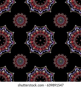 Vector illustration. Cutout paper lace texture, vector tulle background, swirly seamless pattern.