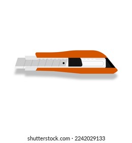 Vector illustration of a cutter knife for office or school