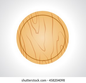 the Vector illustration of cutting board 