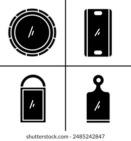 Vector illustration of cutting board icon for business. Stock vector design.