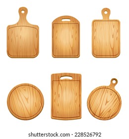Vector illustration of cutting board Isolated. Can be used as mockup for menu. Use for card, poster, banner, web design and print on t-shirt. Easy to edit. Vector illustration.