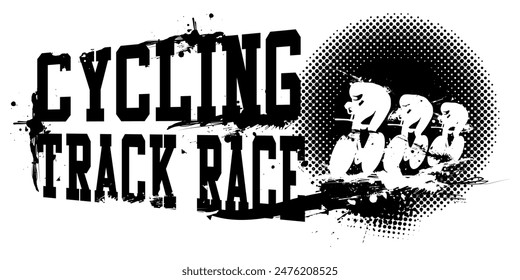 A vector illustration of Cycling Track Race Banner