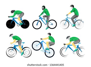 tour ciclista, pista, bicicleta, geométrica, vector estilizado ciclista. Fondo deportivo estilizado en tonos pastel