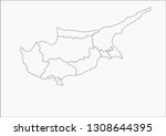 vector illustration of cyprus map, country maps, maps

