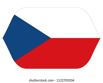 vector illustration of Czech flag