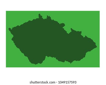 vector illustration of Czech Republic map