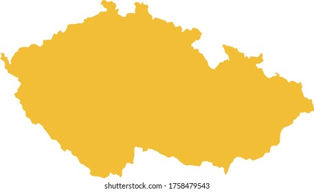 ilustración vectorial del mapa de la República Checa