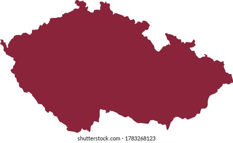 vector illustration of Czech Republic map