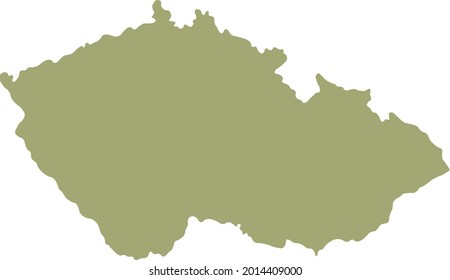 vector illustration of Czech Republic map