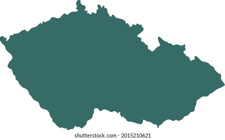 ilustración vectorial del mapa de la República Checa
