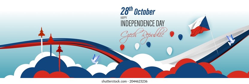 vector illustration for Czeck republic Independence Day