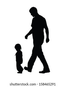 3,461 Father And His Children Silhouette Images, Stock Photos & Vectors ...