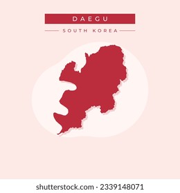 Vector illustration vector of Daegu map South Korea