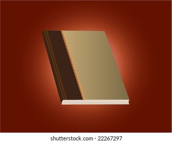 ilustración vectorial de un libro de productos lácteos con espacio de copia en la cubierta