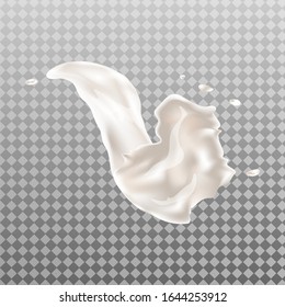 Ilustración vectorial de una salpicadura lechera.