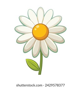 Vektor der Illustration Gänseblümchen auf weiß
