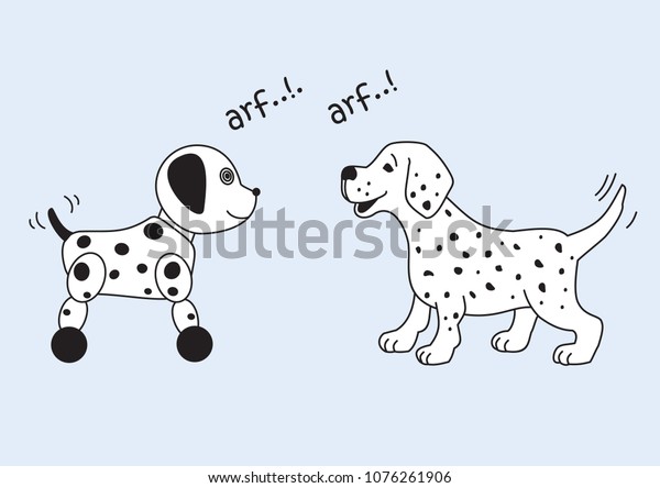 dalmatian robot dog