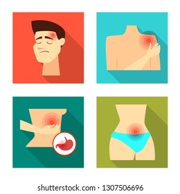 Vector illustration of damage and wound icon. Collection of damage and rendering vector icon for stock.
