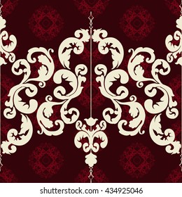 Vector illustration. Damask seamless floral pattern. luxury texture for wallpapers