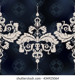 Vector illustration. Damask seamless floral pattern. luxury texture for wallpapers