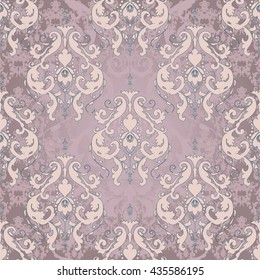 Vector illustration. Damask seamless floral pattern. luxury texture for wallpapers