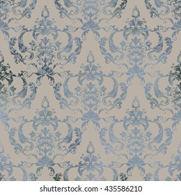 Vector illustration. Damask seamless floral pattern. luxury texture for wallpapers