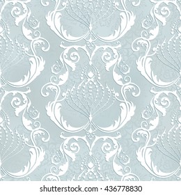 Vector illustration. Damask seamless floral pattern. luxury texture for wallpapers