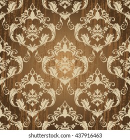 Vector illustration. Damask seamless floral pattern. luxury texture for wallpapers