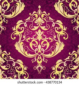 Vector illustration. Damask seamless floral pattern. luxury texture for wallpapers