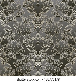 Vector illustration. Damask seamless floral pattern. luxury texture for wallpapers