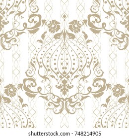 Vector illustration. Damask seamless floral pattern. luxury texture for wallpapers