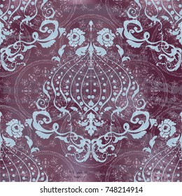 Vector illustration. Damask seamless floral pattern. luxury texture for wallpapers